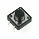 Tact Switch 12x12, 7mm THT 4pin - czarny Tact Switch 12x12, 7mm THT 4pin - czarny