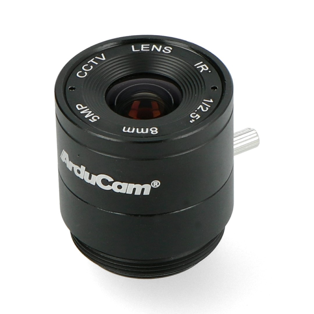 Obiektyw CS Mount 8mm - ręczna regulacja ostrości- do kamery Raspberry Pi - Arducam LN038