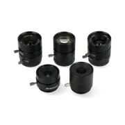 Zestaw obiektywów CS Mount 6-25mm - dla kamery Raspberry Pi - 5szt. - ArduCam LK004