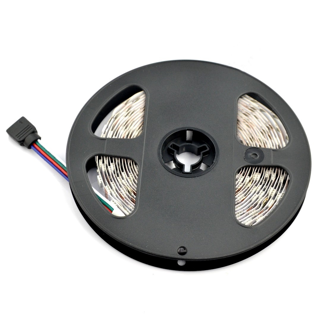 Pasek LED SMD5050 IP44 14,4W, 60 diod/m, 10mm, RGB - 5m
