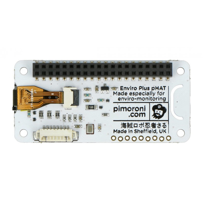 Enviro pHAT - czujnik temperatury, wilgotności, ciśnenia, światła, gazu, ADC z mikrofonem - nakładka dla Raspberry Pi