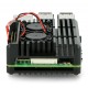 Obudowa do Raspberry Pi 4B - aluminiowa z dwoma wentylatorami - czarna Obudowa do Raspberry Pi 4B - aluminiowa z dwoma wentylatorami - czarna
