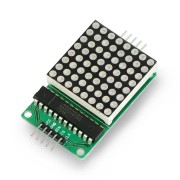 Matryca LED 8x8 + sterownik MAX7219 - mała 32x32mm