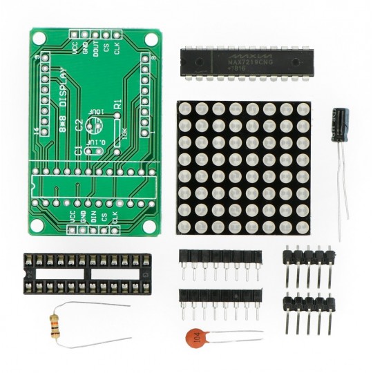 Світлодіодна матриця 8x8 + драйвер MAX7219 - мала 32x32 мм