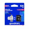 Goodram All in One -  karta pamięci micro SD / SDHC 64GB klasa 10 + adapter + czytnik OTG - zdjęcie 1