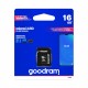 Karta pamięci Goodram micro SD / SDHC 16GB UHS-I klasa 10 z adapterem Karta pamięci Goodram micro SD / SDHC 16GB UHS-I klasa 10 z adapterem