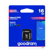 Karta pamięci Goodram micro SD / SDHC 16GB UHS-I klasa 10 z adapterem