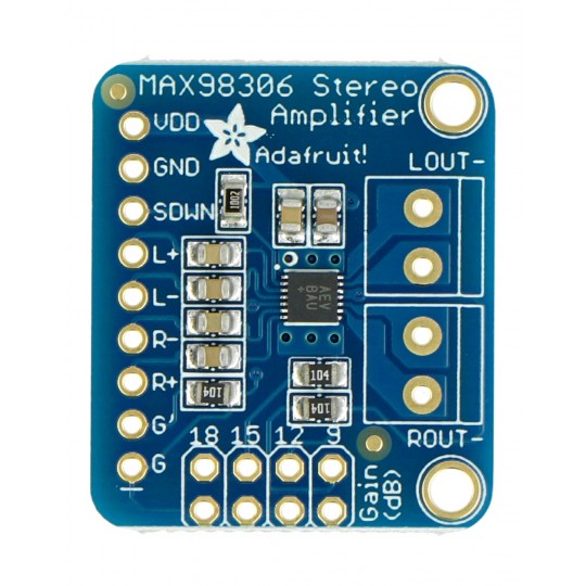 MAX98306 - Підсилювач аудіо класу D, стерео, 3,7 Вт - Adafruit 987