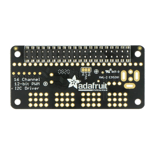 Сервопривід Bonnet - 16-канальний I2C ШІМ-контролер для Raspberry Pi - Adafruit 3416