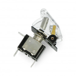 Przełącznik dźwigniowy ON-OFF 12V/20A podświetlany - biały