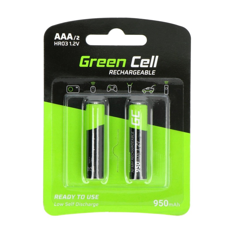 Akumulator Green Cell HR03 AAA Ni-MH 950mAh - 2szt.