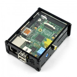 Obudowa Raspberry Pi Model B - czarno-przezroczysta