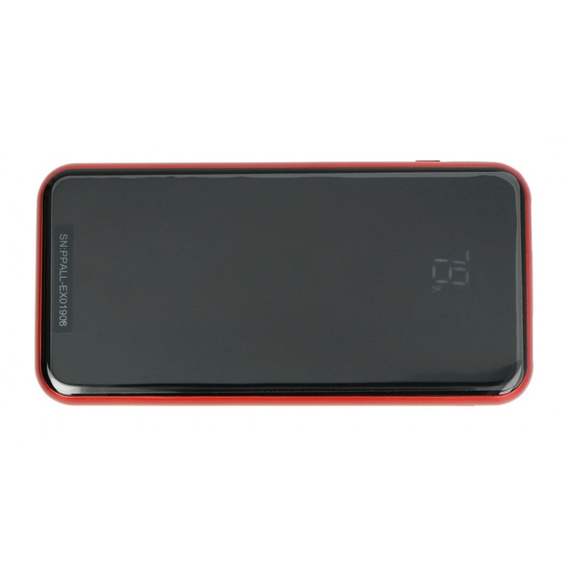 Mobilna bateria PowerBank Baseus 8000mAh WRLS - czerwony