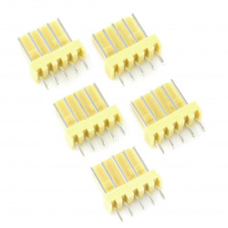 Złącze raster 2,54mm - wtyk 5-pinowy - 5szt.