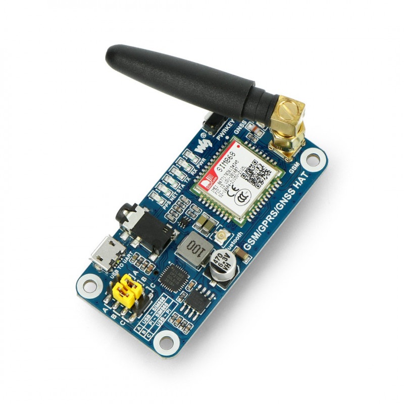 Nakładka HAT GSM/GPRS/GNSS/Bluetooth do Raspberry Pi