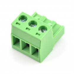 Listwa montażowa żeńska, 3-pinowa, raster 5,08mm, stalowa klatka