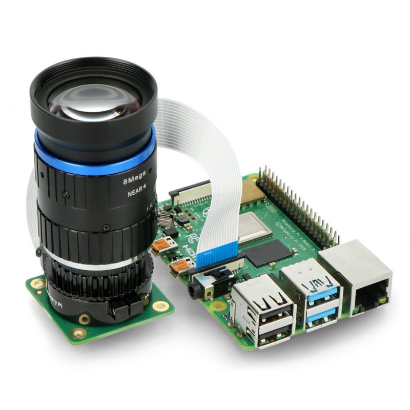 Teleobiektyw 50mm C mount 8MPx - do kamery Raspberry Pi - Seeedstudio 114992276