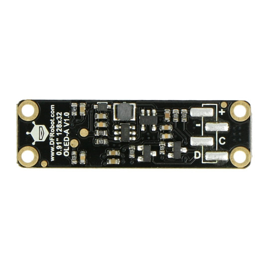 Монохромний графічний OLED-дисплей 0,91 дюйма, 128x32 пікселів, I2C з мікросхемою - DFRobot DFR0647