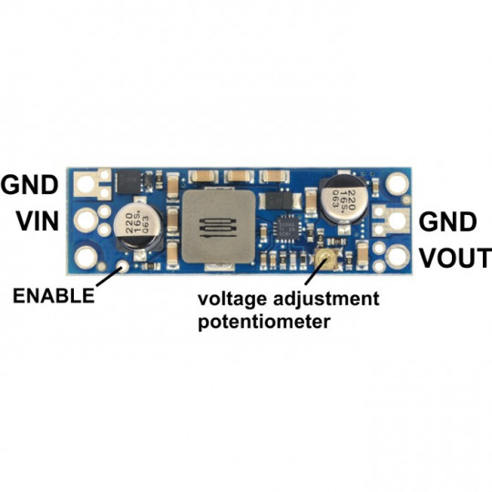 U3V50ALV - підвищувальний перетворювач - регульований 4-12V 5A - Pololu 2570