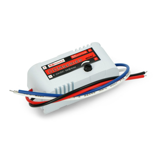 Контролер двигуна DC 6-24V/3A/72W - з ручкою регулювання швидкості