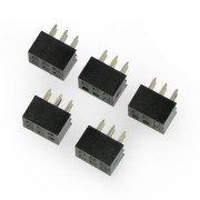 Gniazdo żeńskie 2x3 raster 2mm proste - 5szt.