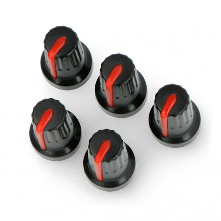 Gałka potencjometru czerwona - 14mm Gałka potencjometru czerwona - 14mm