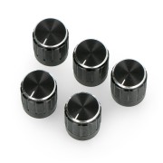 Gałka potencjometru GCL15 czarna - 15mm