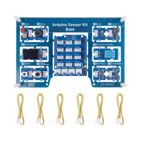 Grove - Arduino Sensor Kit - набір з 10 модулів з BaseShield для Arduino - Seeedstudio 103030375