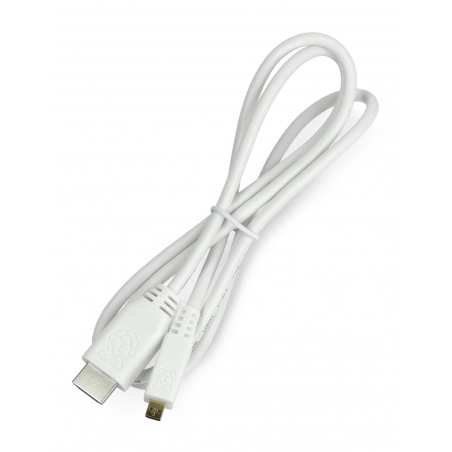 Przewód microHDMI - HDMI T7689AX - oryginalny dla Raspberry Pi 4 - 1m Przewód microHDMI - HDMI T7689AX - oryginalny dla Raspberry Pi 4 - 1m