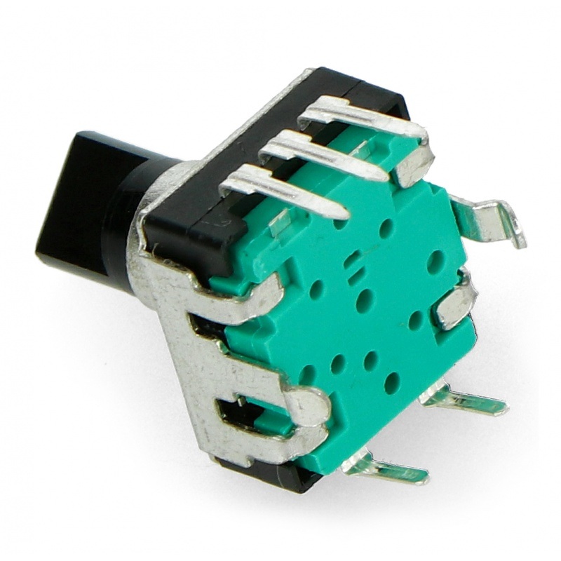 Enkoder z przyciskiem 24 impulsy 15mm - EC12 pionowy