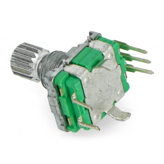 Энкодер с кнопкой, 20 импульсов, 12 мм - EC11 вертикальный - 5 шт.