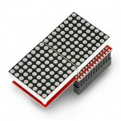 Matryca 128 LED 16x8 MAX7219 do Raspberry Pi