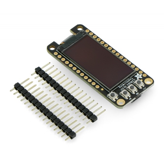 OLED-дисплей FeatherWing 128x64px - оверлей для Feather - STEMMA QT/Qwiic - Adafruit 4650