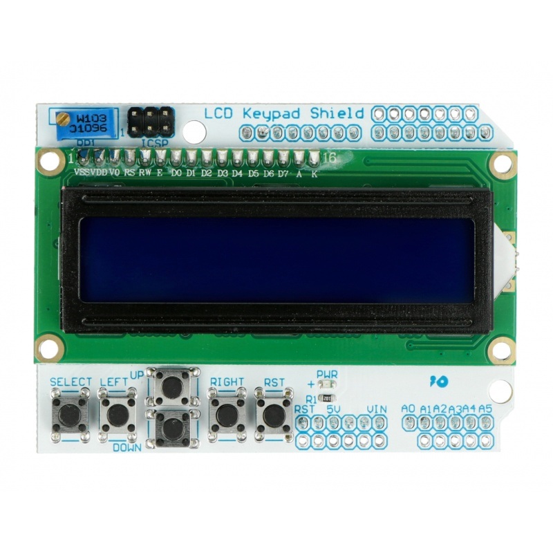 Velleman LCD Keypad Shield - wyświetlacz dla Arduino