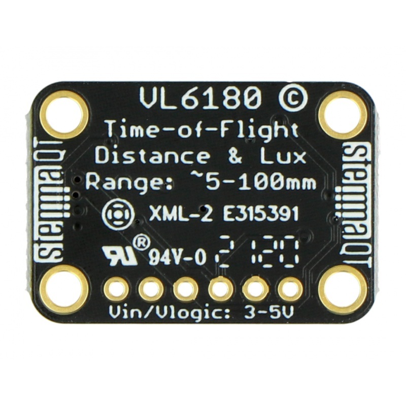 Adafruit VL6180X time-of-flight - czujnik odległości i światła otoczenia I2C