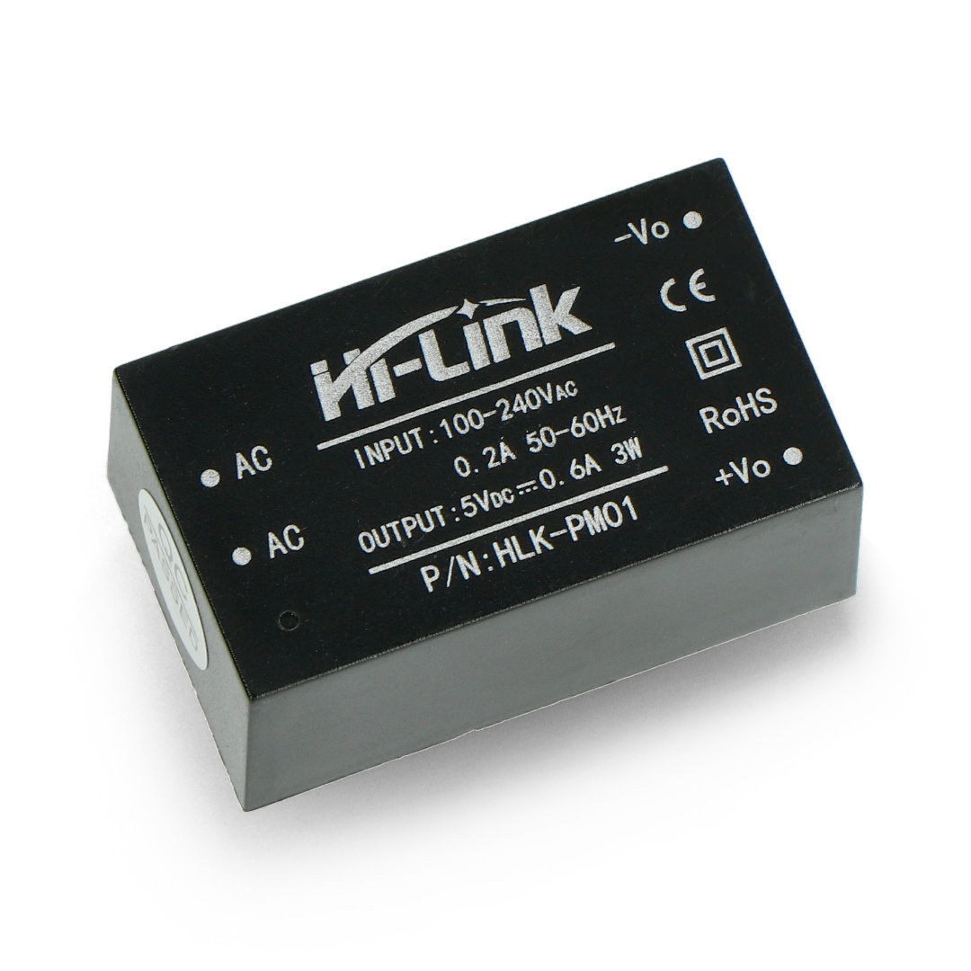 Zasilacz Hi-Link HLK-PM01 100V-240VAC / 5VDC - 0,6A