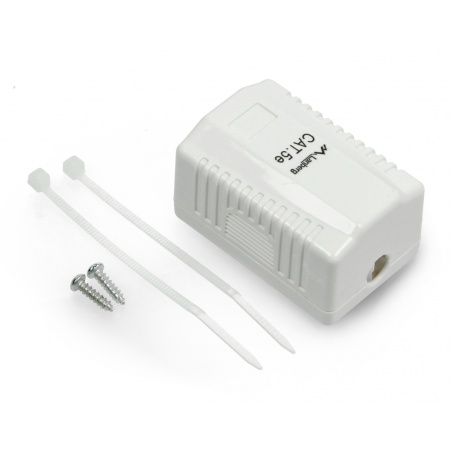 Gniazdko natynkowe 1x RJ45 Lanberg - białe Gniazdko natynkowe 1x RJ45 Lanberg - białe