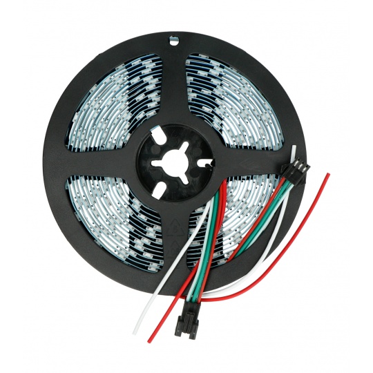 Світлодіодна стрічка SK6812 RGBWW - цифрова, адресна - IP30 60 світлодіодів/м, 5 В - 5 м