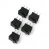 Przełącznik chwilowy, kołyskowy MRS101B-C3B 250V/6A - 5szt. Przełącznik chwilowy, kołyskowy MRS101B-C3B 250V/6A - 5szt. - zdjęcie 1