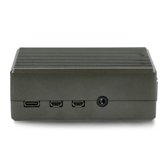 Корпус для Raspberry Pi 4B - з вирізами - алюміній - графіт