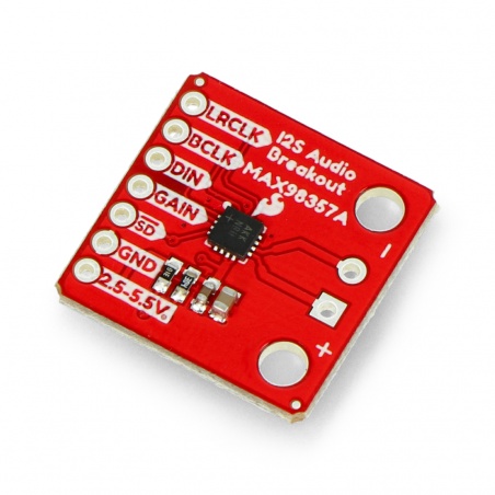 MAX98357A - dekoder stereo DAC I2S - SparkFun DEV-14809 MAX98357A - dekoder stereo DAC I2S - SparkFun DEV-14809