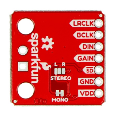 MAX98357A - dekoder stereo DAC I2S - SparkFun DEV-14809 MAX98357A - dekoder stereo DAC I2S - SparkFun DEV-14809