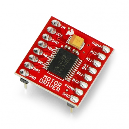 TB6612FNG - dwukanałowy sterownik silników 15V/1,2A ze złączami - SparkFun ROB-14450 TB6612FNG - dwukanałowy sterownik silników 15V/1,2A ze złączami - SparkFun ROB-14450