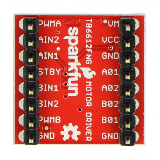 TB6612FNG - двоканальний контролер двигуна 15V/1.2A з роз'ємами - SparkFun ROB-14450