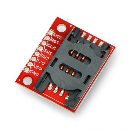 SIM Card Socket - moduł z gniazdem na kartę SIM - SparkFun BOB-00573 SIM Card Socket - moduł z gniazdem na kartę SIM - SparkFun BOB-00573