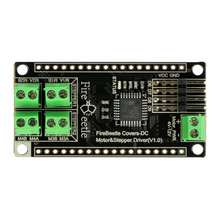 DFRobot FireBeetle - czterokanałowy sterownik silników 12 V / 1,2 A DFRobot FireBeetle - czterokanałowy sterownik silników 12 V / 1,2 A