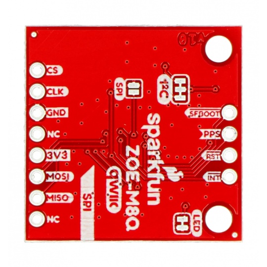 GPS-модуль ZOE-M8Q - Qwiic - антена U.FL - SparkFun GPS-15193