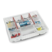Zestaw przycisków Tact Switch 12x12mm 50szt. - kolorowe nasadki + organizer