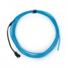 EL Wire - Przewód elektroluminescencyjny 2,5m - niebieski - zdjęcie 1
