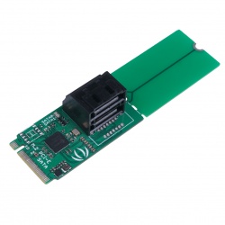 Konwerter PCIe 3.0x2 M.2 NGFF Key B na SATA 3.0 6 Gb/s - 2